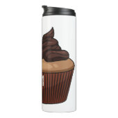 Cupcake Cartoon Illustration Thermosbecher (Nach rechts gedreht)