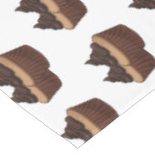 Cupcake Cartoon Illustration Tischdecke (Schrägansicht)