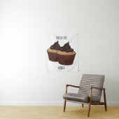 Cupcake Cartoon Illustration Wandteppich (Beispiel)