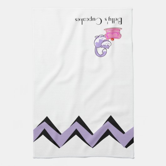 Cupcake Cat Art-Deko Handtücher (Vertikal)