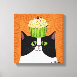 Cupcake Cat Leinwanddruck