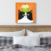 Cupcake Cat Leinwanddruck (Insitu (Schlafzimmer))
