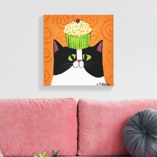 Cupcake Cat Leinwanddruck (Insitu (Wohnzimmer))
