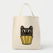 Cupcake Cat Peekaboo Tragetasche (Vorne)
