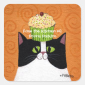 Cupcake Cat Sticker (Vorderseite)