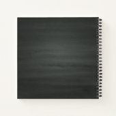 Cupcake Chalkboard Custom Family Rezept Notebook Notizblock (Rückseite)