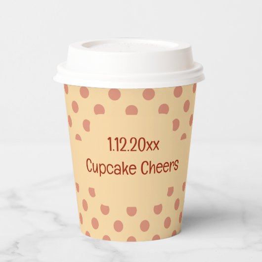 Cupcake Cheers Pappbecher (Links)