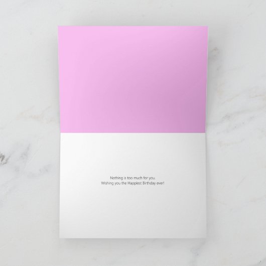 Cupcake Choir am rosa Geburtstag Karte (Innenseite)