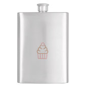 Cupcake Classic Flask Flachmann (Vorderseite)