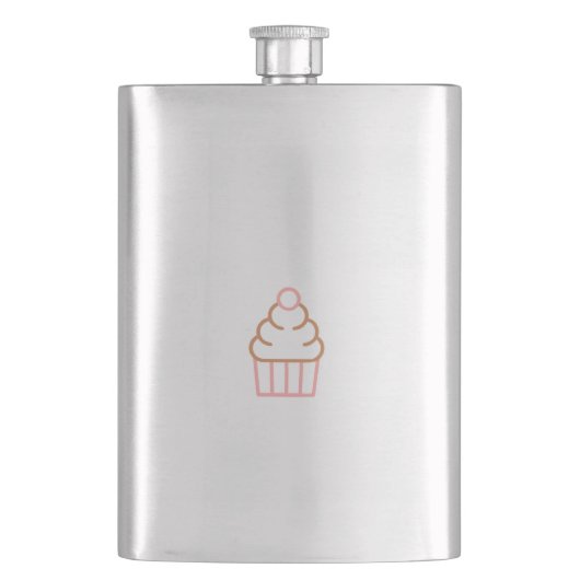 Cupcake Classic Flask Flachmann (Vorderseite)