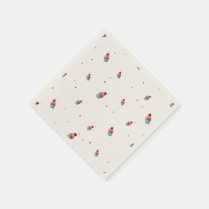 Cupcake & Confetti Napkins - Party Table Décor Serviette