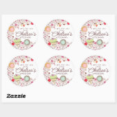 Cupcake Cookie Blume Backbäckerei hausgemacht von Runder Aufkleber (Blatt)