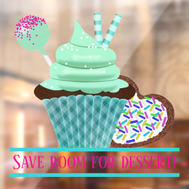 Cupcake & Cookie Fensteraufkleber