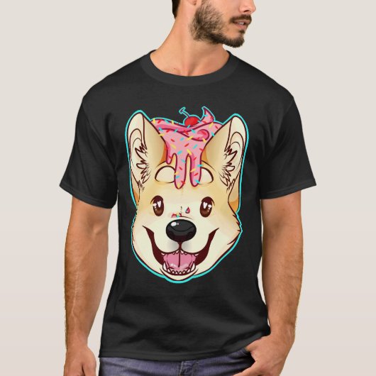 Cupcake Corgi T-Shirt (Vorderseite)