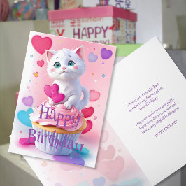 Cupcake Cuddles: Spaß Adorable Kitten Geburtstag Karte