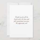 Cupcake Cupcake-Happy Administrative Day Dankeskarte (Rückseite)