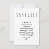 Cupcake Curles Einladung (Rückseite)