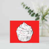 Cupcake Curles Postkarte (Stehend Vorderseite)