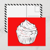 Cupcake Curles Postkarte (Vorne/Hinten)
