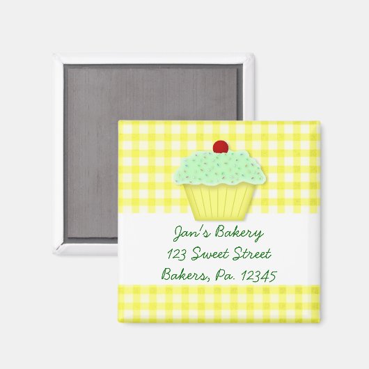 Cupcake Custom Magnet (Vorderseite/Rückseite)