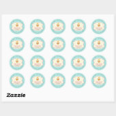 Cupcake Cute Bakery Gebäck Süßigkeiten Runder Aufkleber (Blatt)