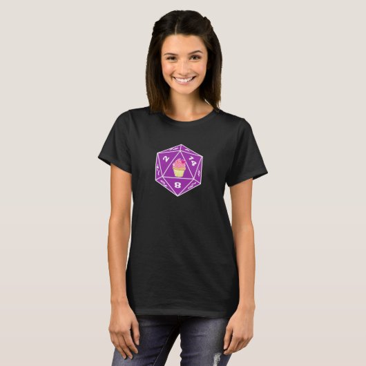 Cupcake D20 T-Shirt (Vorne ganz)