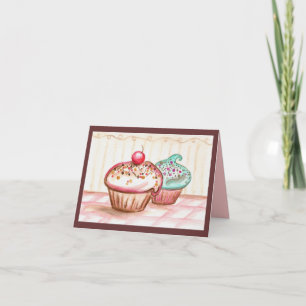 Cupcake Dankeschön Karte