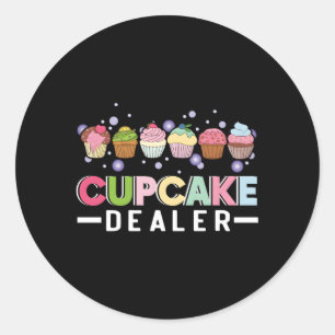 Cupcake Dealer Cupcake Baker Cupcake Backen Cupcak Runder Aufkleber