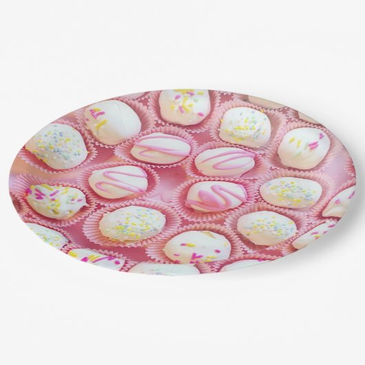 Cupcake Delays Pappteller (Schrägansicht)