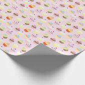 Cupcake Design Geburtstag Geschenkpapier Wrapping (Ecke)