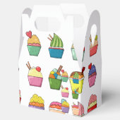 Cupcake-Design-Party Geschenkschachtel (Geöffnet)