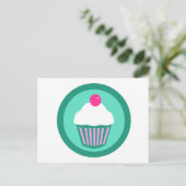 Cupcake Design Postkarte (Stehend Vorderseite)