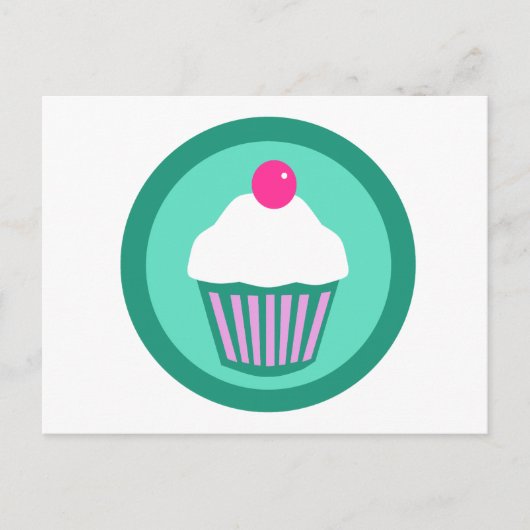 Cupcake Design Postkarte (Vorderseite)