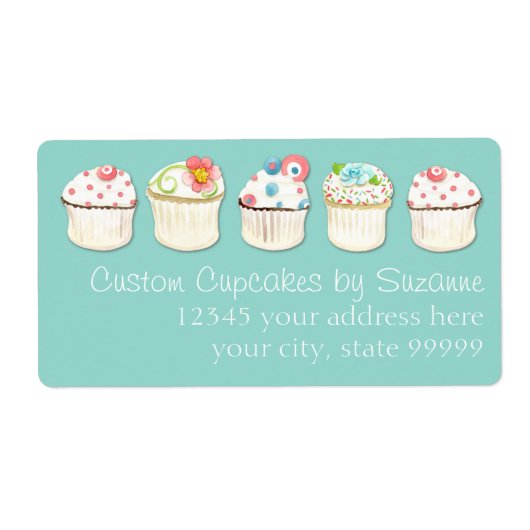Cupcake Dessert Backbäckerei Business Identität (Vorne)
