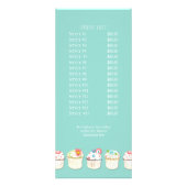 Cupcake Dessert Backbäckerei Business Identität Werbekarte (Hinten)