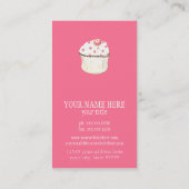 Cupcake Dessert Backbäckerei Business-Paket Visitenkarte (Rückseite)