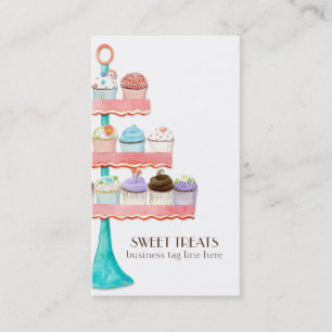 Cupcake Dessert Backbäckerei Business-Paket Visitenkarte