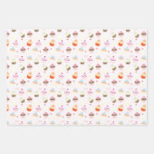 Cupcake Dessert BackThema Geschenkpapier Set (Vorderseite 2)