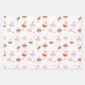 Cupcake Dessert BackThema Geschenkpapier Set (Vorderseite)