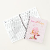 Cupcake-Dessert-Rezept-Notizbuch Notizblock (Innenseite)
