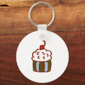 Cupcake Dessert Schlüsselanhänger (Vorderseite)