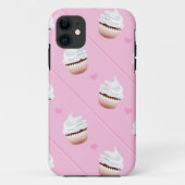 Cupcake diagonale Streifen Case-Mate iPhone Hülle (Rückseite)