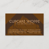 cupcake-Diamant-Briefmarke Rabattkarte (Rückseite)