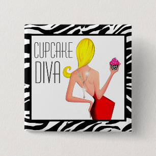 ‚Cupcake DIVA‘ Button