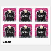 Cupcake Diva - Verpackungsaufkleber Quadratischer Aufkleber (Blatt)