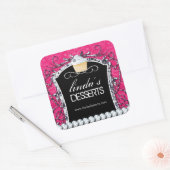 Cupcake Diva - Verpackungsaufkleber Quadratischer Aufkleber (Umschlag)