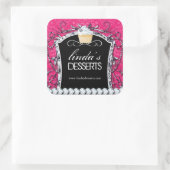Cupcake Diva - Verpackungsaufkleber Quadratischer Aufkleber (Tasche)