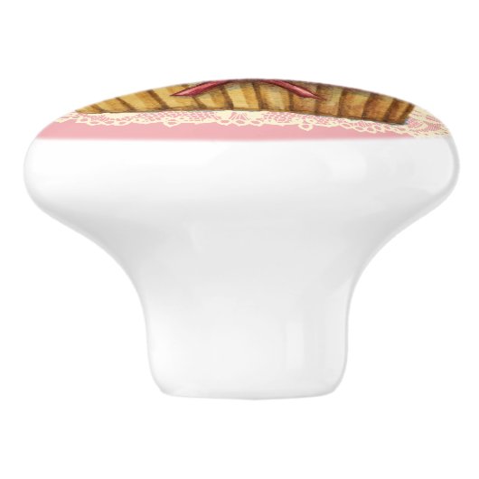 Cupcake Drawer Knob Keramikknauf (Seitenansicht)