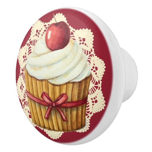 Cupcake Drawer Knob Keramikknauf (Rechts)