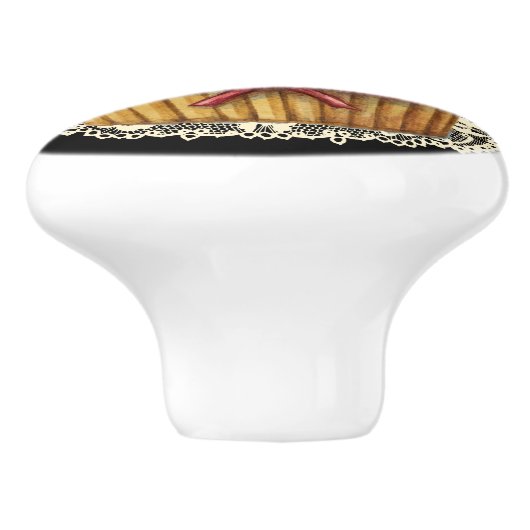 Cupcake Drawer Knob Keramikknauf (Seitenansicht)